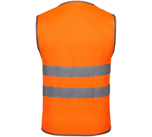 Сигнальный жилет СО-1 ТР, оранжевый флуоресцентный