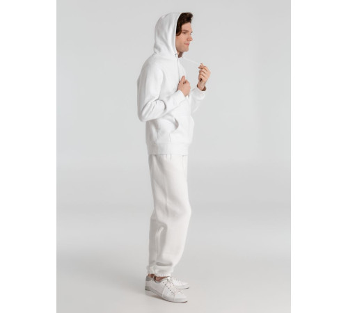 Толстовка с капюшоном унисекс King, белая