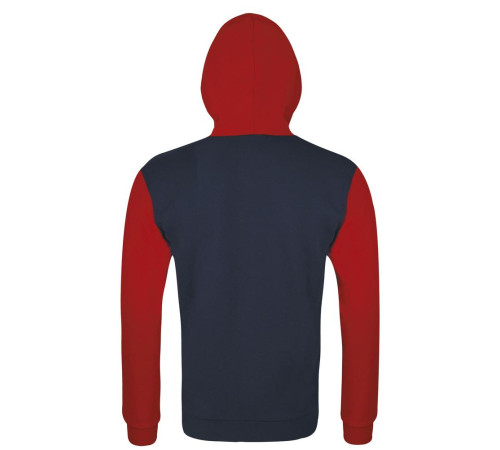 Толстовка на молнии Silver 280 темно-синяя с красным