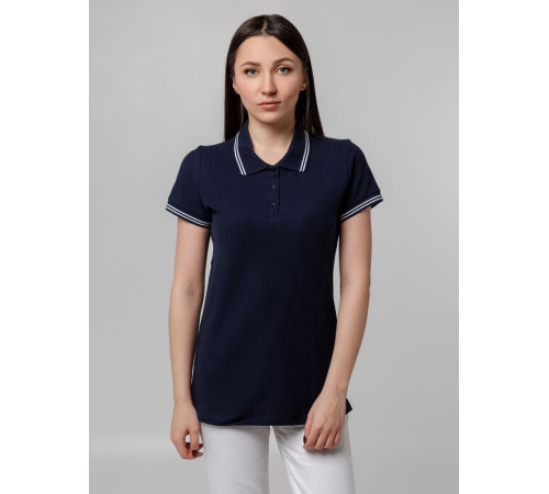 Рубашка поло женская Virma Stripes Lady, темно-синяя