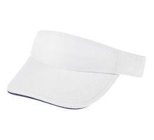 Козырек Active, белый с темно-синим кантом