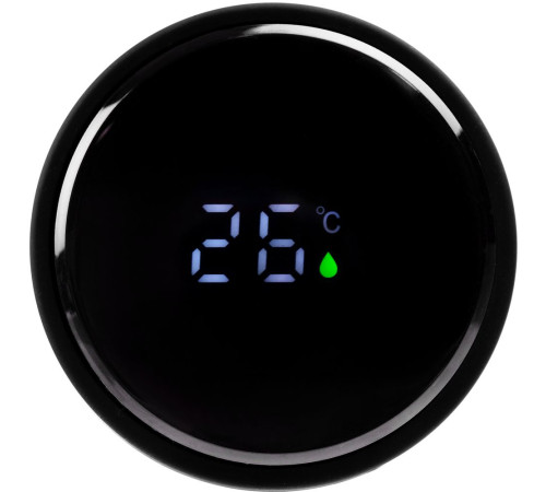 Смарт-бутылка с заменяемой батарейкой Long Therm Soft Touch, черная