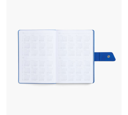 Ежедневник Boom, недатированный, черный с ярко-синий