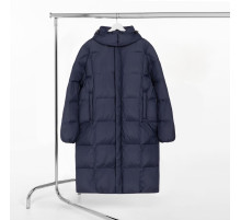 Пуховик унисекс Kapsula, темно-синий