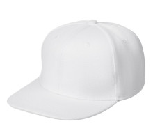 Бейсболка Snapback с прямым козырьком, белая