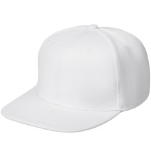 Бейсболка Snapback с прямым козырьком, белая