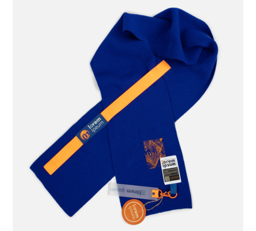 Шарф Urban Flow, ярко-синий