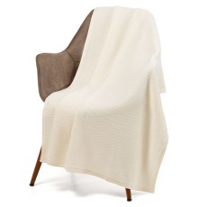 Плед Ornato, молочно-белый (ванильный)