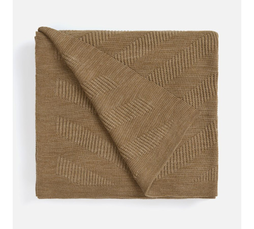 Плед Locus Solus, коричнево-бежевый меланж