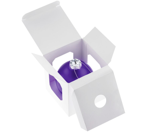 Елочный шар Finery Matt, 8 см, матовый фиолетовый