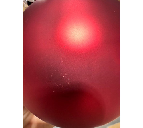 Оформительский шар Finery, 10 см, матовый красный