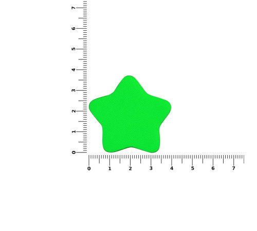 Наклейка тканевая Lunga Bial, M, зеленый неон