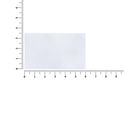 Лейбл тканевый Epsilon, M, белый