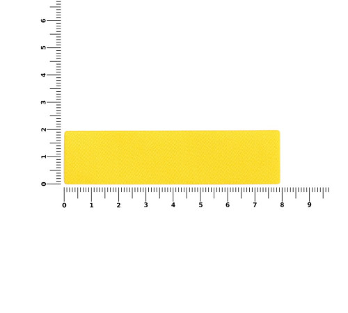 Наклейка тканевая Lunga, S, желтая