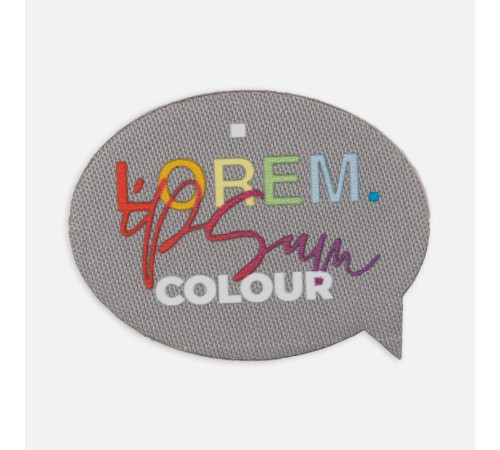 Наклейка тканевая Lunga Bubble, M, серая