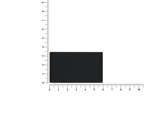 Лейбл из ПВХ Dzeta, M, черный