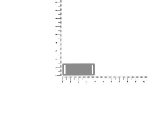 Лейбл из ПВХ Kova, серый