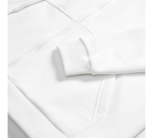 Толстовка унисекс оверсайз на молнии Zippy Terry, белая