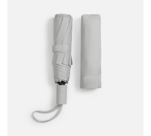 Зонт складной Cloudex, светло-серый