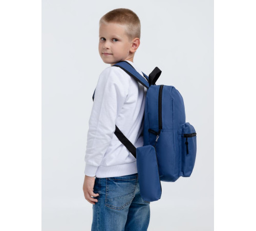 Детский рюкзак Base Kids с пеналом, темно-синий