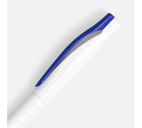 Ручка шариковая Pin, белая с синим