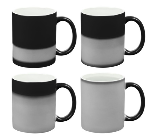 Кружка «Хамелеон», глянцевая, черная