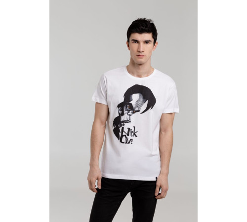 Футболка «Меламед. Nick Cave», белая