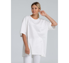 Футболка оверсайз «Чистая соль», молочно-белая