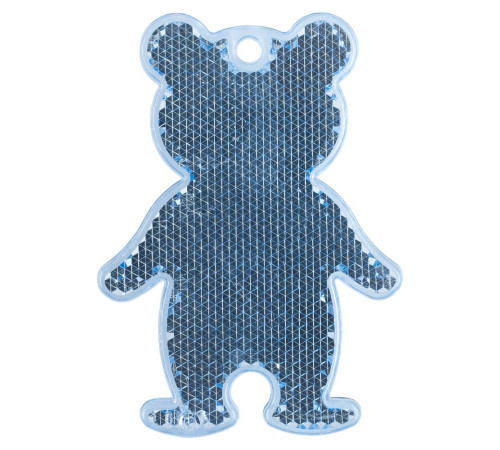 Пешеходный светоотражатель «Мишка», синий