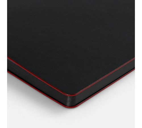 Ежедневник Trait, недатированный, черный с красным