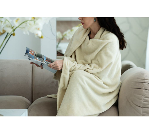 Плед Plush, бежевый