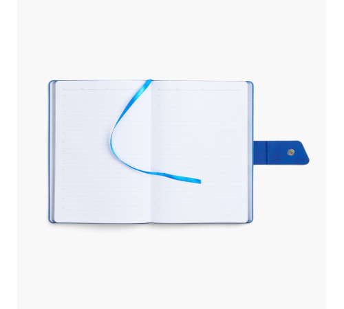 Ежедневник Boom, недатированный, черный с ярко-синий