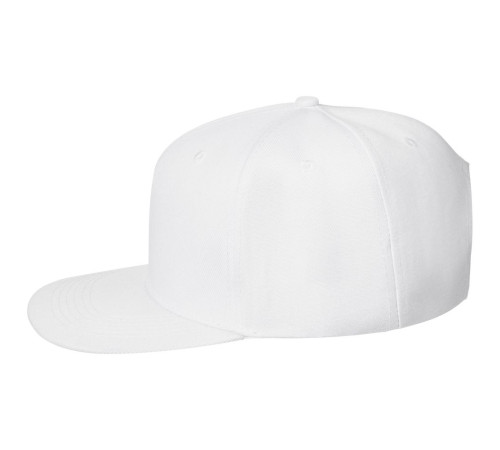 Бейсболка Snapback с прямым козырьком, белая