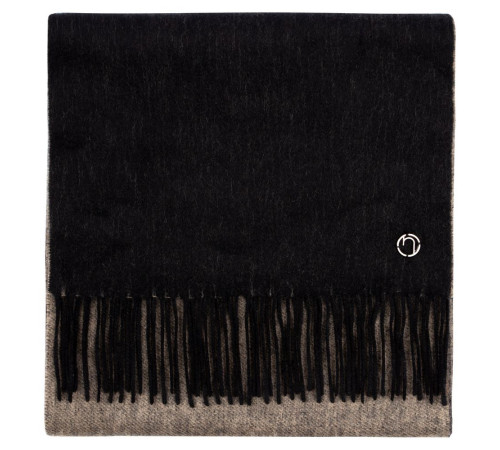 Палантин Charming, черный с бежевым