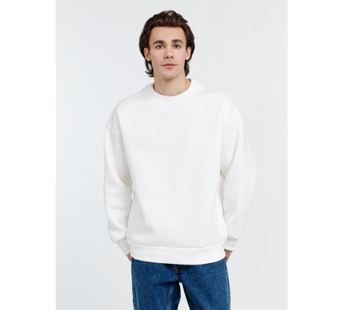 Свитшот оверсайз унисекс True Self, молочно-белый