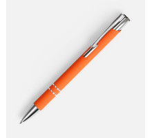 Ручка шариковая Keskus Soft Touch, оранжевая