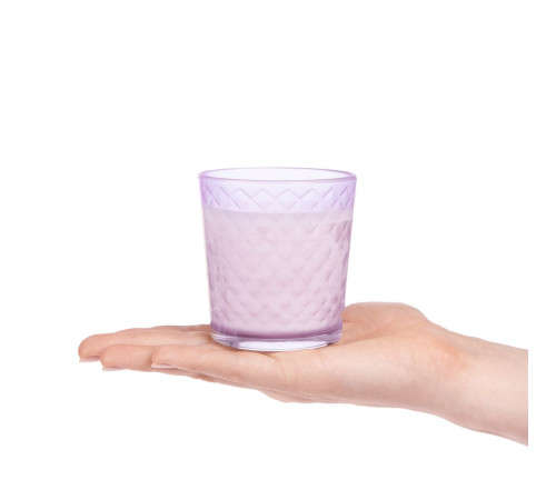 Свеча ароматическая Ristoro, сиреневая, амбра и специи