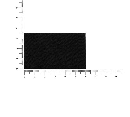 Лейбл тканевый Epsilon, M, черный