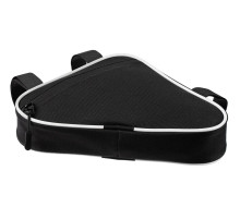 Велосумка на раму BikeLine Mini, черная с белым