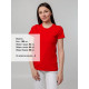Футболка женская T-bolka Stretch Lady, красная