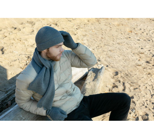 Шарф Bernard, серый меланж