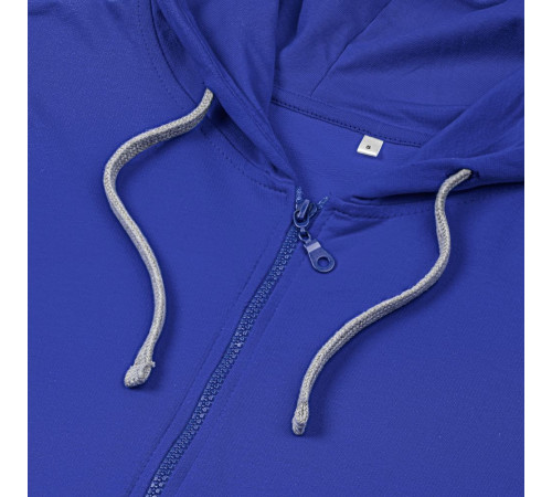 Толстовка на молнии с капюшоном Unit Siverga , ярко-синяя