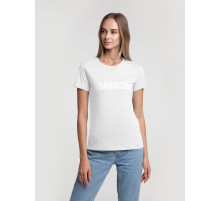 Футболка женская «Зависть белая»