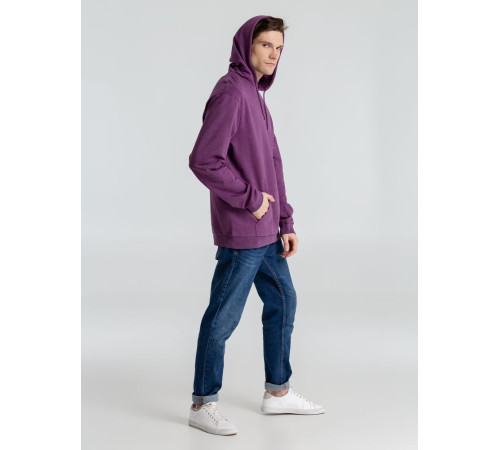 Толстовка с капюшоном унисекс Hoodie, фиолетовый меланж