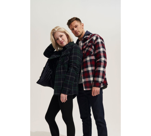 Куртка-рубашка оверсайз унисекс Noah, бордовая