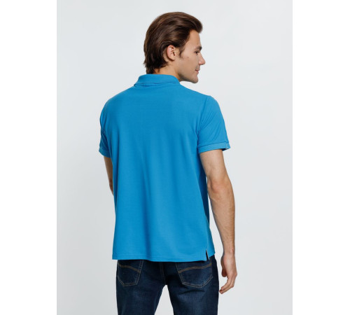 Рубашка поло мужская Virma Premium, бирюзовая