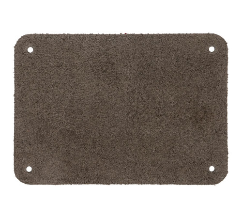 Лейбл кожаный Beta, XL, серый