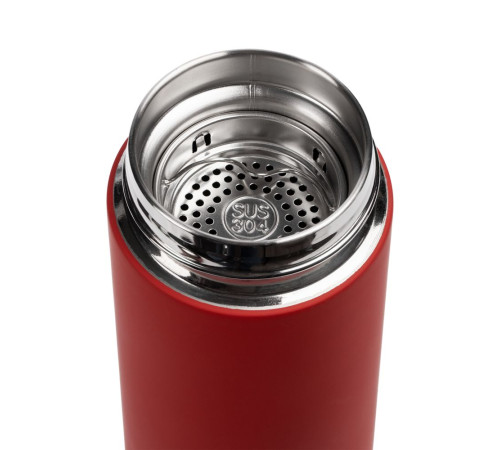 Термос с ситечком Percola, красный