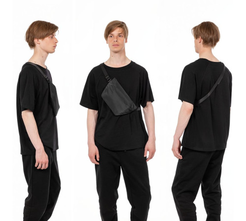 Поясная сумка W1, черная