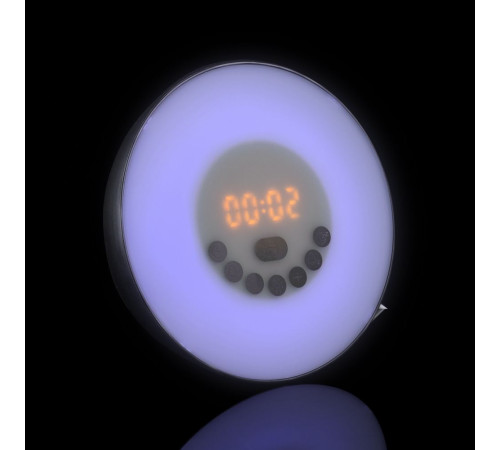 Лампа-колонка со световым будильником dreamTime, ver.2, черная